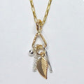 Fairy Charm Necklace with Leaf