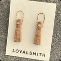 Camano Maple: Wood, Sterling Silver, 14/20 Gold-filled post earrings