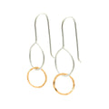 Mini Moon Drops: Sterling Silver & 14/20 Gold-filled Earrings