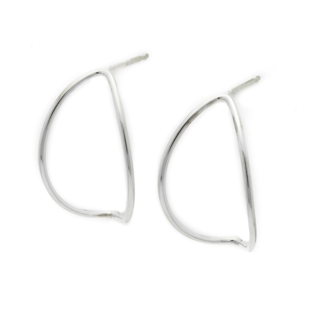 Wedges, Large: Sterling Silver Earrings