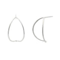 Wedges, Large: Sterling Silver Earrings