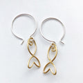 Goldfish: Vermeil earrings